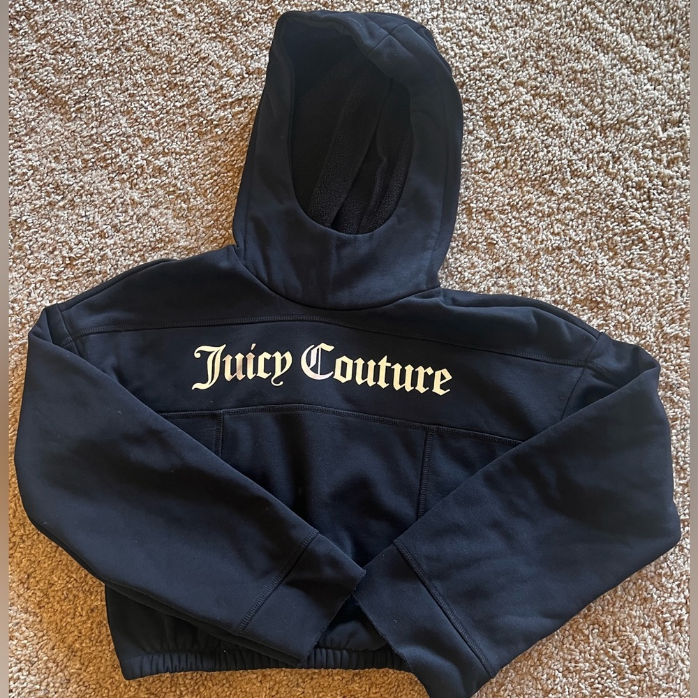 Juicy Couture Black Hoodie with silver detail